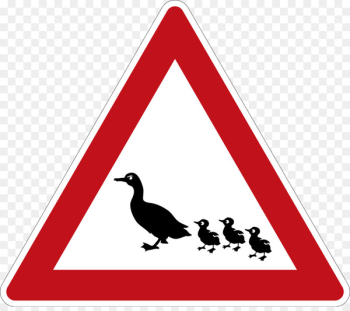 Traffic sign Computer Icons Logo One-way traffic - ducking sign 