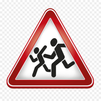 Traffic sign Pedestrian crossing Warning sign - traffic light 