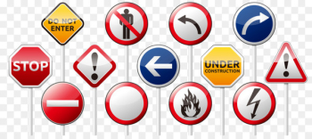 Traffic sign Road transport - Vector traffic safety cards Traffic sign Road transport - Vector traffic safety cards