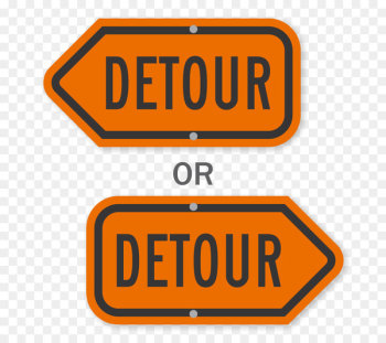 Traffic sign Vehicle License Plates Logo Detour - detour flyer 