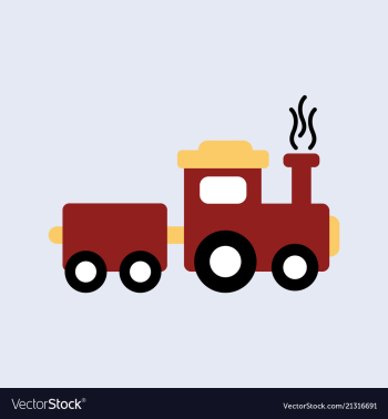 Train icon modern transportation sign isolated vector image Train icon modern transportation sign isolated vector image