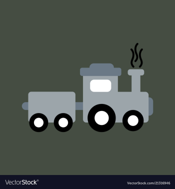 Train icon modern transportation sign isolated vector image Train icon modern transportation sign isolated vector image