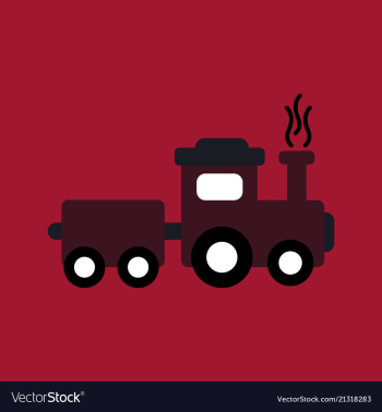 Train icon modern transportation sign isolated vector image Train icon modern transportation sign isolated vector image
