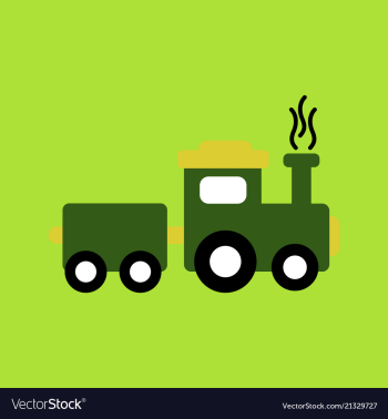 Train icon modern transportation sign isolated vector image Train icon modern transportation sign isolated vector image