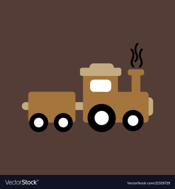 Train icon modern transportation sign isolated vector image Train icon modern transportation sign isolated vector image