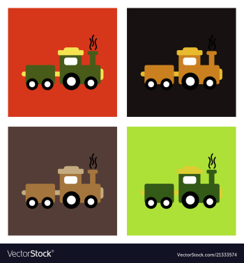 Train icon modern transportation sign isolated vector image Train icon modern transportation sign isolated vector image