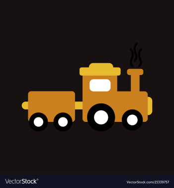 Train icon modern transportation sign isolated vector image Train icon modern transportation sign isolated vector image