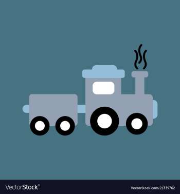 Train icon modern transportation sign isolated vector image Train icon modern transportation sign isolated vector image