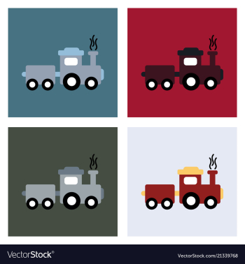 Train icon modern transportation sign isolated vector image Train icon modern transportation sign isolated vector image