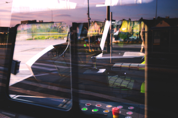 Tram cockpit Tram cockpit