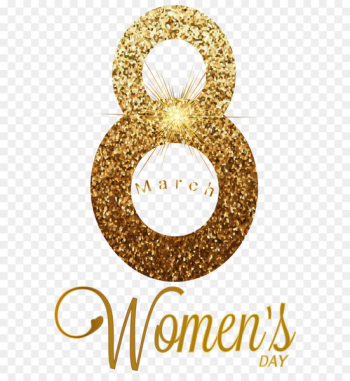 Transparent conducting film March 8 Layers - 8th March Gold Transparent PNG Clip Art Image 