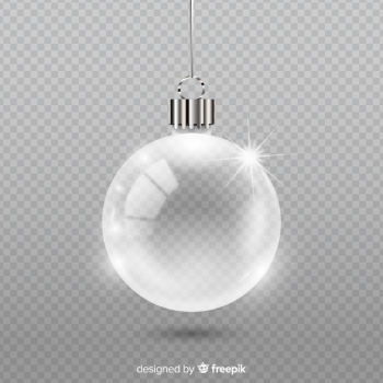 Transparent crystal christmass ball Free Vector Transparent crystal christmass ball Free Vector