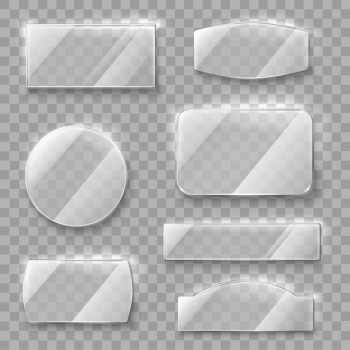Transparent Glass Plates