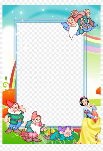 Transparent Kids Png Photo Frame With Snow - Snow White Frames