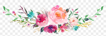 Transparent Peonies Flowers Watercolor