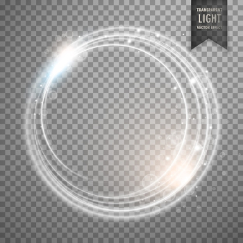 Transparent white light effect Transparent white light effect