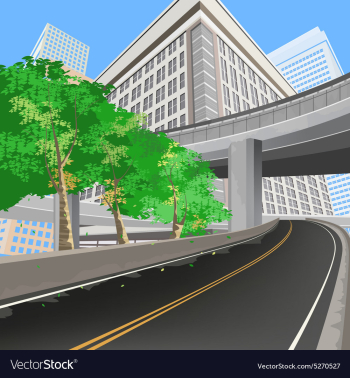 Transportation scene vector image Transportation scene vector image