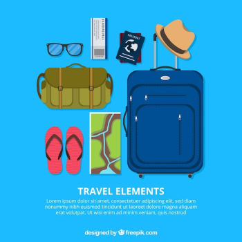 Travel elements background Travel elements background
