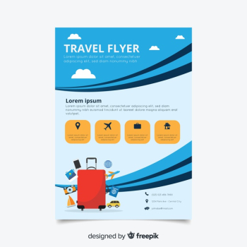 Travel flyer template Travel flyer template
