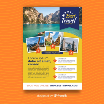 Travel flyer template Travel flyer template