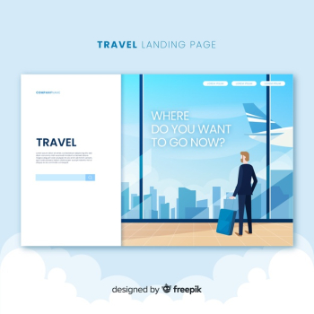 Travel landing page Travel landing page