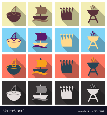 Travel symbols and tourism signs vector image