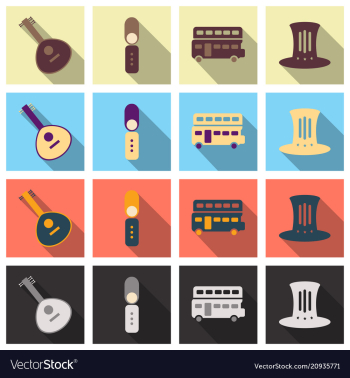 Travel symbols and tourism signs vector image