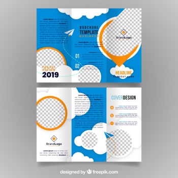 Travel trifold brochure template