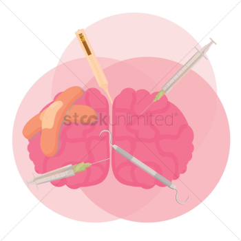 Treatment of injured brain concept