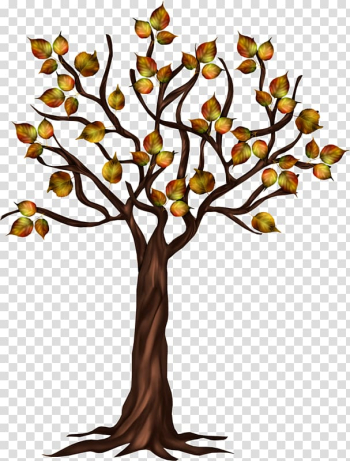 Tree Autumn, Hand-painted autumn trees transparent background PNG clipart Tree Autumn, Hand-painted autumn trees transparent background PNG clipart