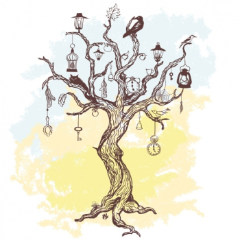 Tree background design Tree background design
