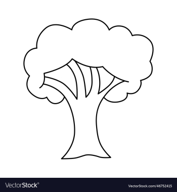 tree cartoon coloring page for kids tree cartoon coloring page for kids