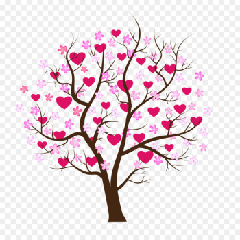 Tree Heart Clip art - cherry blossom Tree Heart Clip art - cherry blossom
