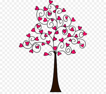 Tree Heart Drawing Clip art - love tree Tree Heart Drawing Clip art - love tree