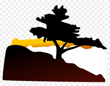 Tree, Hill, Sunset, Landscape, Twilight - Bonsai Tree Clip Art Tree, Hill, Sunset, Landscape, Twilight - Bonsai Tree Clip Art