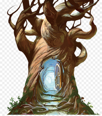 Tree hollow Trunk - Vector magic tree hole 