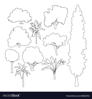 tree icon set tree icon set