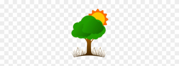Tree Icon Vector Png Tree Logo Png - Tree And Sun Png