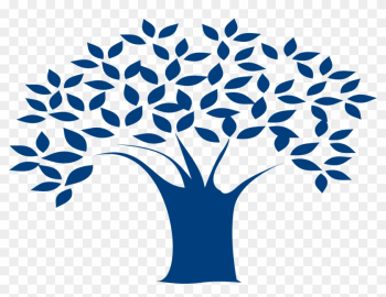 Tree Oak Blue Clip Art - Blue Tree Clip Art