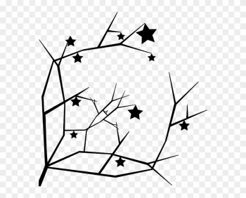Tree Stars Silhouette Tree Stars Silhouette