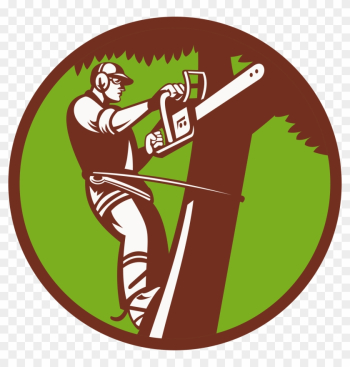 Tree Stump Arborist Logo Stump Grinder - Cutting Tree Illustration Tree Stump Arborist Logo Stump Grinder - Cutting Tree Illustration