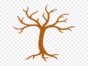 Tree Tall No Leaves Clip Art - Cartoon Tree With Branches