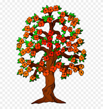 Tree With Flowers Clipart - Family Tree With Three Generations Tree With Flowers Clipart - Family Tree With Three Generations