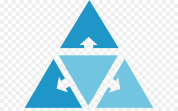 Triangle Arrow Chart Plot - Triangle arrow creative ppt chart 