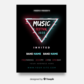 Triangle music festival poster