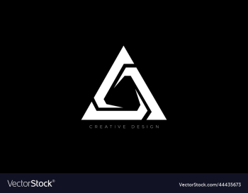 triangle shape letter a branding design concept