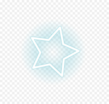 Triangle Star Font - Vector neon stars 