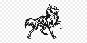 Tribal Animal Art - Wolf Symbole Tribal Animal Art - Wolf Symbole