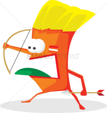 Tribal monster with bow and arrow