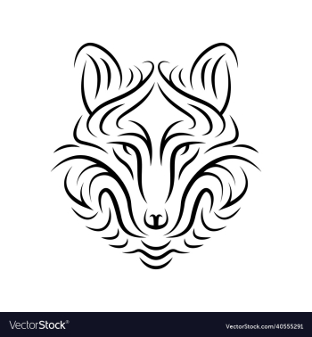 tribal tattoo of a wolfs head tribal tattoo of a wolfs head